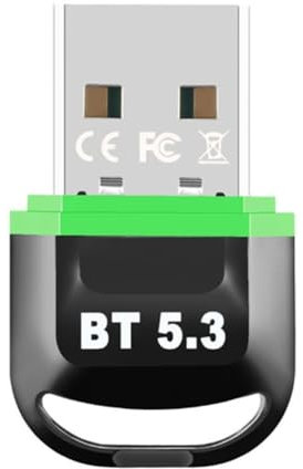 Vocdikficy Adaptador USB Bluetooth 5.3 Transmisor Receptor de Audio Inalámbrico Unidad Libre para PC Portátil Altavoz Ratón Teclado
