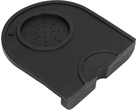 Tamper Mat Silicone High Flexibility Non Slip Food Grade Silicone Wear Resistant Coffee Tamper Holder Pad with Latte Art Needle Hole for Coffee Making for Baristas and Home