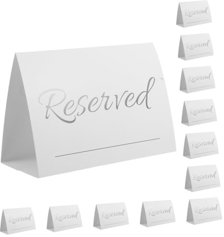 MINAOLULUS 20pezzi Pz Segnaposto Riservati Per Matrimonio Cartellini Per Tavoli Con Spazio Per Nomi Design Per Eventi e Ristoranti Per Ricevimenti e Cerimonie