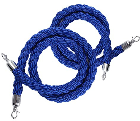 KRXSOBNV, Longue Corde de Chanvre tressée à Chandelier VIP for Le contrôle des foules au théâtre, Cordes guidées for la Circulation piétonnière/,Cordes de Garde-Corps(1.5M/4.9Ft)