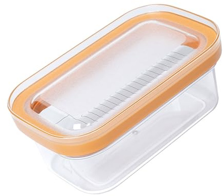 Fluxioxtna Food Grade Butter Storage Box With Cutter Leak Proof Container For Cheese Dairy Products Kitchen Organization Cheese Storage Box