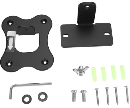 Pilipane Haut-Parleur Mur Support Professional densité Lourde en métal Fort Portant Une Charge de Conception cachée élégante Monture Murale pour Genelec G2 HiFi Conseils de théâtre à (Noir)