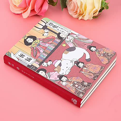 SPYMINNPOO Anteckningsbok Handmålning Cat Style Journal med 224 Sidor för Skrivplanering och Daglig Journalföring, Ovikt Ryggpapper, 5,5 X 4,1 Tum (Be om välsignelser)