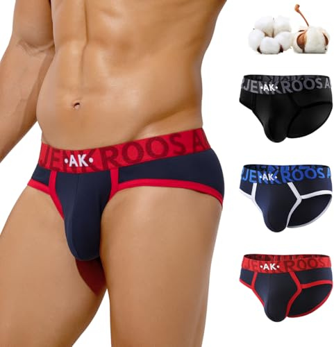 Arjen Kroos Pacco da 3 Slip Uomo Cotone, Design Esclusivo, Mutande Uomo