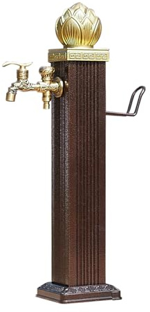 Colonne D'eau De Jardin Verticale, Colonne d'Eau de Jardin, Robinet Exterieur Décorative en Aluminium, Colonne D'Eau Verticale Pour Jardin Antigel(74cm/29.1in)