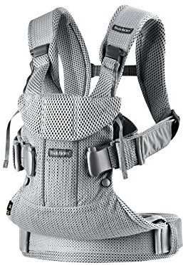 BabyBjörn Babytrage One Air, 3D-Netzstoff, Silber