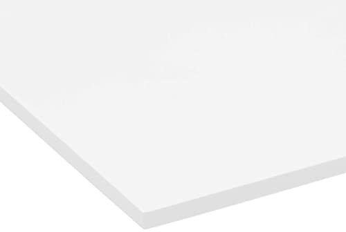 PLEXIGLAS® GS bianco (lattiginoso), vetro acrilico di marca versatile e resistente alla rottura per oggetti leggeri ecc., spessore 3 mm Lastra PLEXIGLAS® GS in 12 x 25 cm, bianco opaco (WH01)