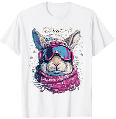 Skihaserl Apres Ski Haserl Skifahrer Winter Damen T-Shirt