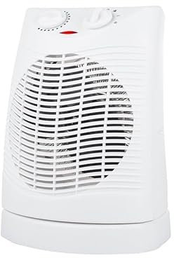 Wintem Termoventilatore Elettrico Oscillante 2000W con Termostato Regolabile - Ideale per Riscaldare Piccoli Ambienti Come Camere o Bagno - Sicuro Grazie alla Protezione dal Surriscaldamento