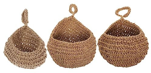 BUGUUYO Cestini Portaoggetti Moderni Da Appendere Alla Parete Portaoggetti Per Frutta E Verdura 3 Pezzi Cestini A Goccia Per La Cucina