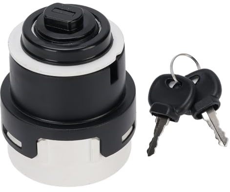 Fafeicy Interrupteur D'allumage Universel 12V avec Démarrage en 4 Positions pour Le Chariot de Tracteur de Voiture 351 350 Interrupteur de clé D'allumage Compatible