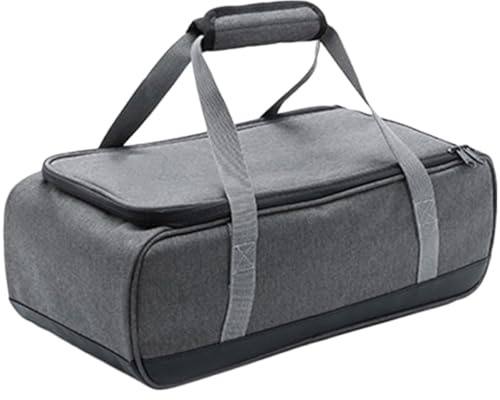 Toyvian Bolsa de Camping Multifuncional Tamaño L para Utensilios y Sartén de Hierro Fundido, Contenedor Resistente para Cocina al Aire Libre, Maletín para Hornillo y Almacenamiento