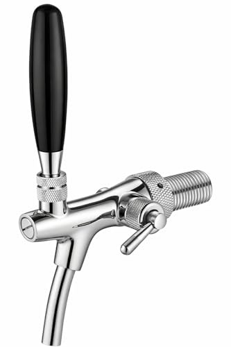 GASTROBEDARF WESTERBARKEY Kompensator Schankhahn mit Schaumtaste 35mm Gewinde Chrom