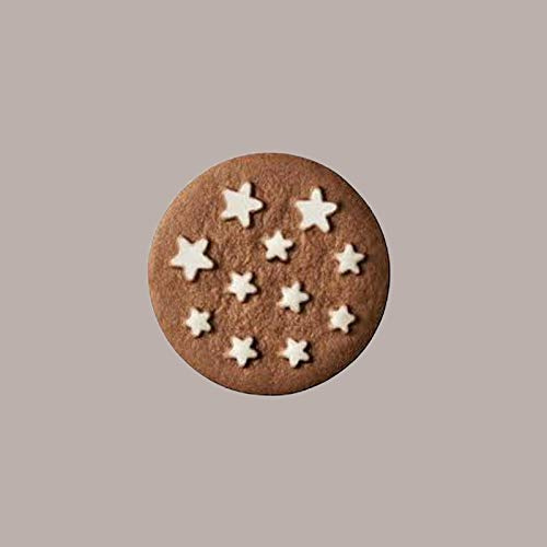 Biscotto Rotondo per Gelato Stelline Gluten Free al Cioccolato e Nocciola Senza Glutine Lucgel, 500 pezzi