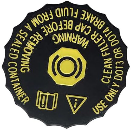 VSREI Brake Fluid Reservoir Cap for Citroen Peugeot - Compatible with models 206, 207, 301, 2008, 3008, 308, 408, 508, C2, C3-XR, C4, C5