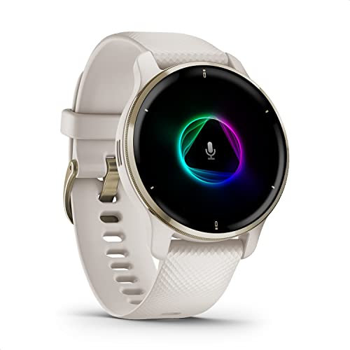 Garmin Venu 2 Plus, Smartwatch AMOLED 1,3, Microfono e cassa, Musica, Pay, +25 App sport, GPS, Cardio, SpO2 (Cream Gold & Ivory) (Ricondizionato)