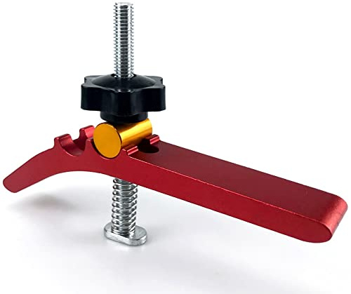 Hefddehy Holzbearbeitungs-T-Schienen-Niederhalter-Klemmsatz Aluminium-T-Nut-Tisch Werkbank Holzvorrichtung Vorrichtungs-KlemmblöCke Druckplatte B