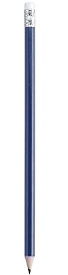 50 PEZZI Matita in legno con gomma gommino bianco | FUSTO COLORATO | IDEA REGALO SEGNAPOSTO REGALINO COMPLEANNO PARTY FESTA (Blu Navy)