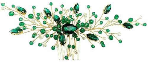 Kichvoe Braut Haarkamm Kristallhaarkamm Hochzeits Haarzubehör Mit Strass Für Braut Hochzeit Tanz Ball Und Besondere Anlässe Stabiler Haarkamm Zum Stecken 8.27X2.76X0.39In