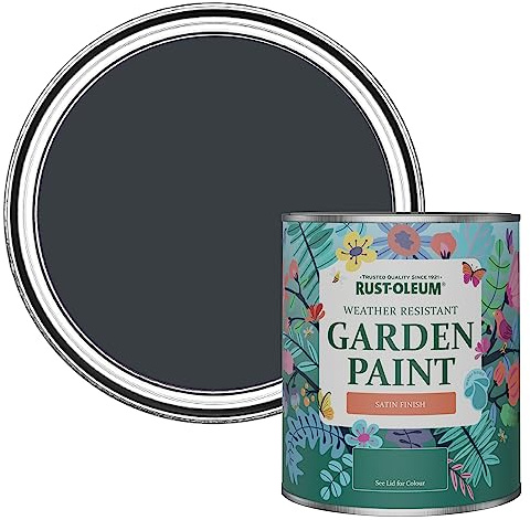 Rust-Oleum Holzfarbe Für Aussen, Wetterschutz, Seidenglanz, 750 ml, Anthrazit (Ral 7016)