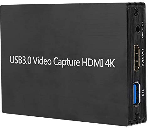 Bewinner Carte de Vidéo 4K, Périphérique de USB 3.0, Sortie 1080P 60FPS Périphérique D'enregistrement de Jeu en Streaming en Direct, Boîte D'enregistrement Vidéo en Boucle