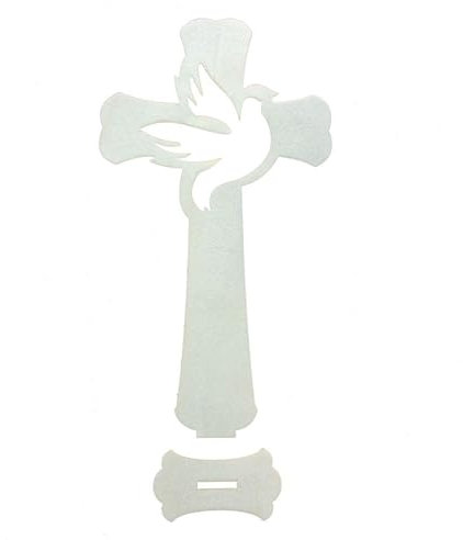 Holzkreuze zum Basteln, 10 Stück Holzkreuze Ornament-Kreuze Kunstschild mit Ständer, -Holzkreuze, Stehende hohle Tischdekoration, Tischdekoration für Zuhause, Hochzeit