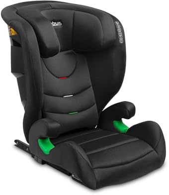 CARETERO Nimbus Kinderautositz für Babys mit einer Höhe von 100 bis 150 cm - iSize Standard und ECE R129 - ISOFIX System - Vorderer Einbau - 11-stufige Kopfstützenverstellung - Schwarz