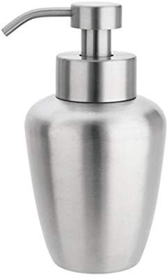 DDKYHU Duschpumpe, manueller Seifenspender, Lotionspender aus Edelstahl 304, für Küche oder Bad, 16,9 oz, Seifenspenderpumpe aus Edelstahl mit Schleifeffekt