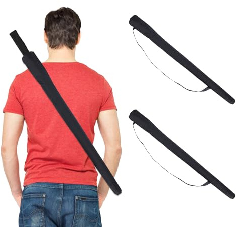 NICENEEDED 2 Pcs Umbrella Bag with Shoulder Straps, 31.5 Inch Golf Umbrella Cover Dirtproof Long Umbrella Storage Bag Portable Umbrellas Protective Covers