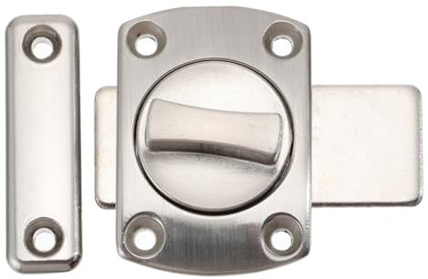 Gadpiparty 1pezzi Chiavistello Scorrevole in Lega Di Zinco Spesso Per Porta e Finestra Bullone Resistente Per Sicurezza Domestica Design Anti-effrazione Trattamento Levigato Compatto