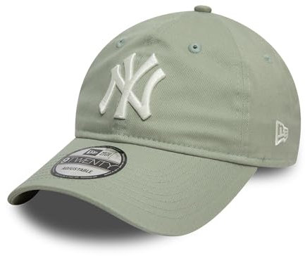 New Era NY Baseballcap New York Yankees Strapback gebogener Schirm unstrukturiert Kappe Teamlogo grün - One-Size