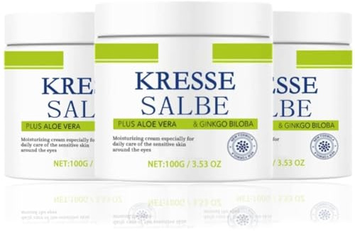 Kressesalbe Plus,Pigmentflecken Entferner Gesicht,Kressesalbe gegen Altersflecken,Feuchtigkeitsspendender Gesichtscreme mit Kressewirkstoff,Kressesalbe Altersflecken Entfernen für Frauen & Männer (3)
