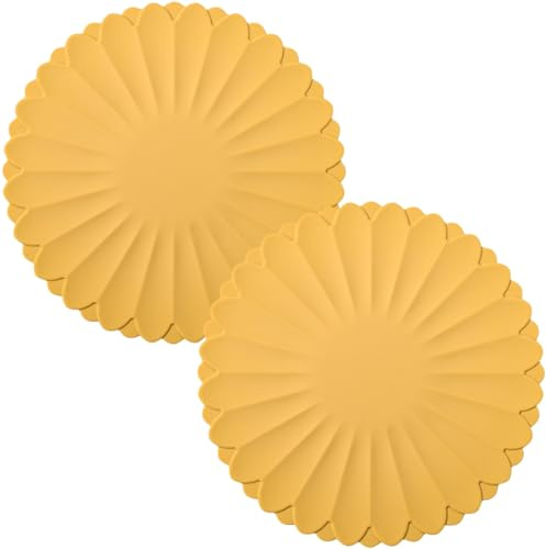 Dessous De Plat Nouveauté 2025 sous-Plats en Silicone Résistants à la Chaleur Dessous de Plat Anti-Dérapant pour Cuisine et Table（Lot de 2）