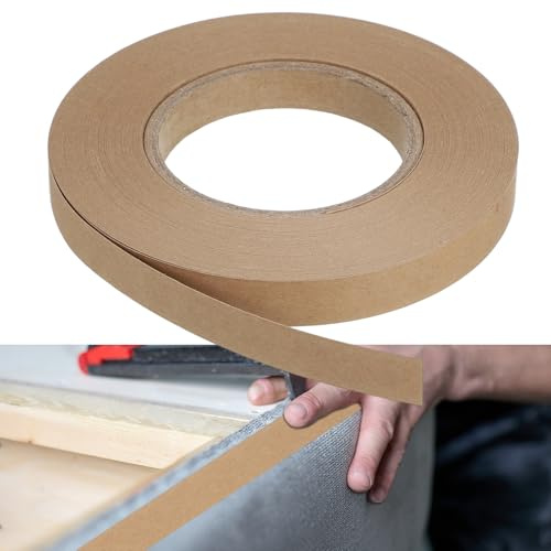 sourcing map Striscia per tappezzeria, rotolo da 6,7 cm x 40 m, striscia di cartone per riparazioni di mobili, divani, sedie e divani, marrone