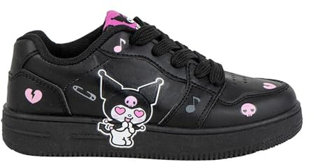 Semelle Sportive en PVC Hello Kitty Kuromi pour Enfants Licence Officielle, Design Ergonomique, Confortable et résistant. pour Usage Quotidien, école et activités de Plein air, Hello Kitty, 33 EU