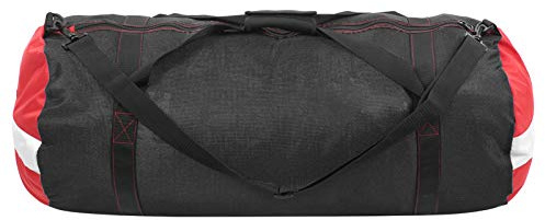 RASTKY Bolsa de Buceo Equipo de Buceo: Bolso de Bolso de Hombro de Malla, Ropa Húmeda, Lona de Oxford de PVC con Capacidad de 100 Litros (BLACK)
