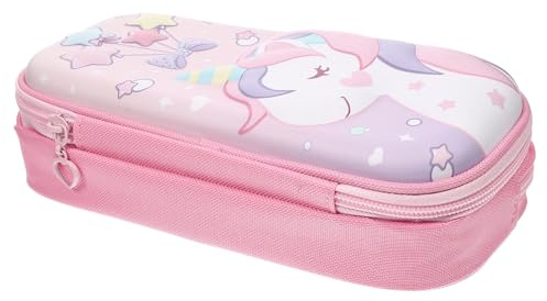 DOITOOL Federmäppchen zum Organisieren von Stiften Eva mit Großem Fassungsvermögen und Doppel Etagen Design Polyester Schreibwarentasche mit Starkem Reißverschluss für Schule und Rucksack