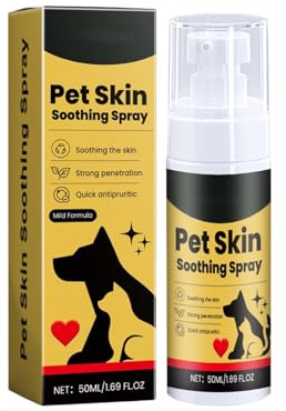 Nurvidis Hundar Skin Repair Spray, Pet Skin Behandlingsspray, Nature Luothing Solution för Itchy Skin, Minskar repor – Cat Itchy Skin Behandling (50 ml/1,69 oz)