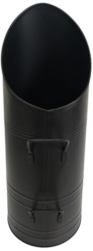 100% - Scuttle alta per carbone con manici | Accessori per caminetto e focolare per bruciatori a legna e stufe
