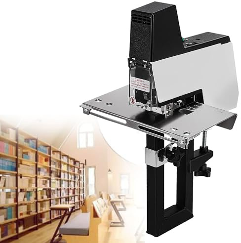 ToayNia Agrafeuse de Bureau électrique Rapide, Machine à Relier Automatique à Selle, Machine à Relier Robuste A3 110 V/220 V, 2 à 40 Feuilles, pour imprimeries, Bureaux