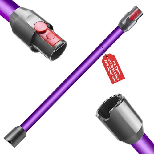 Swetfela Tubo de Extensión para Dyson V12 Slim / V10 Digital Slim,Repuesto Aspiradora 74 cm Accesorio de Tubo Liberación Rápida Varilla Recambios de tubo de Aspiración Accesorios (Morado）