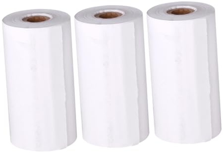 Alipis Papier pour Appareil Photo Instantané Thermique 3 Rouleaux Papier Imprimable Transfert Thermique Format Compact pour Impression Nette et Solide