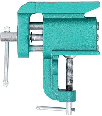 Étau d'établi Étau de table Étau pour le travail du bois Robuste Mouvement stable Larges mâchoires robustes Pince multifonctionnelle pour les menuisiers Passionnés d'électronique
