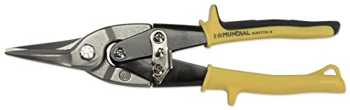 Cizalla doble palanca hoja forjada, cuerpo de acero. Asas ergonómicas aisladas. Apta para el corte de hojas de aluminio y chapa de 1,5 mm de grosor.