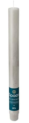 Spaas Rustic Dinner Candle 8h, Light Grey