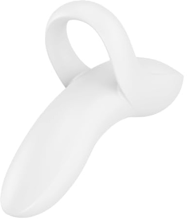Satisfyer Bold Lover Fingervibrator in weiß | Wasserdicht (IPX7) | Vielseitiger Silikon Vibrator für Damen | Starke 12 Stufen Vibrationen | Erotisches Sex-Spielzeug für Frauen & Paare | Erotik