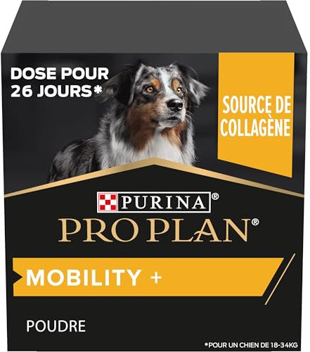 Pro Plan Dog Mobility Supplement | Hip and Joint support | with Green Lipped Mussel, Collagen, Glucosamine, Chondroitin | all breeds | Adult and Senior dogs | Powder 60 g ​