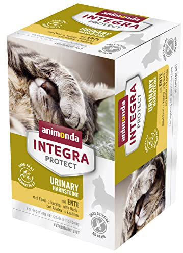 animonda INTEGRA PROTECT Katzenfutter nass Urinary Oxalstein Rind (6 x 100g), vom Tierarzt empfohlen bei Harnsteinen, mit Veterinären entwickeltes Diätalleinfutter für erwachsene Katzen