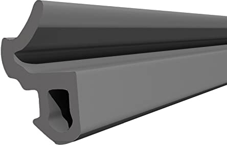 Seiletech.de Fensterdichtung – S-618 – 5 m – KBE PVC Fenster Gummidichtug – Schwarz – Zugluftstopper Profildichtung – Gummidichtug Dichtband Kunststofffensterdichtungen