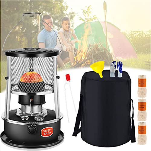 Suwooy Kerosene Stove Indoor, Portable Efficient Petroleum Stove, 4.5l Kerosene Stove Burner Oil Heater Without Electricity, Paraffin Heater for Outdoor Camping Patio Tent Hiking Deck,Green-4.5L